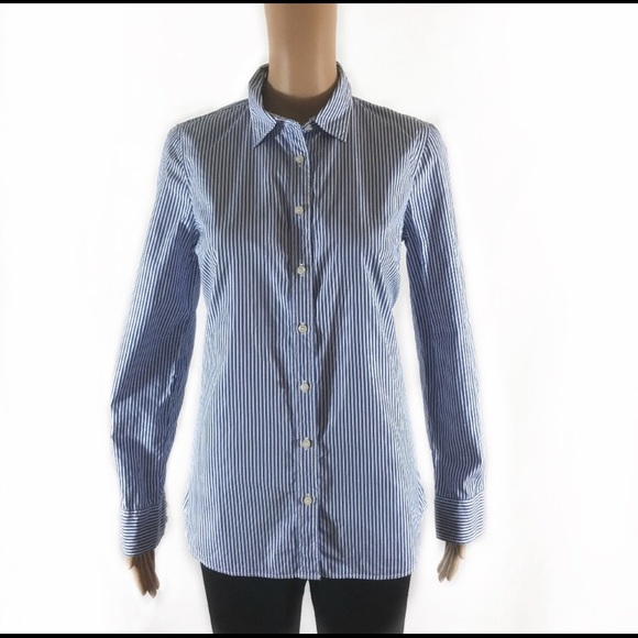 J. Crew Women’s Button Down Striped Blouse- Size S - Picture 2 of 8